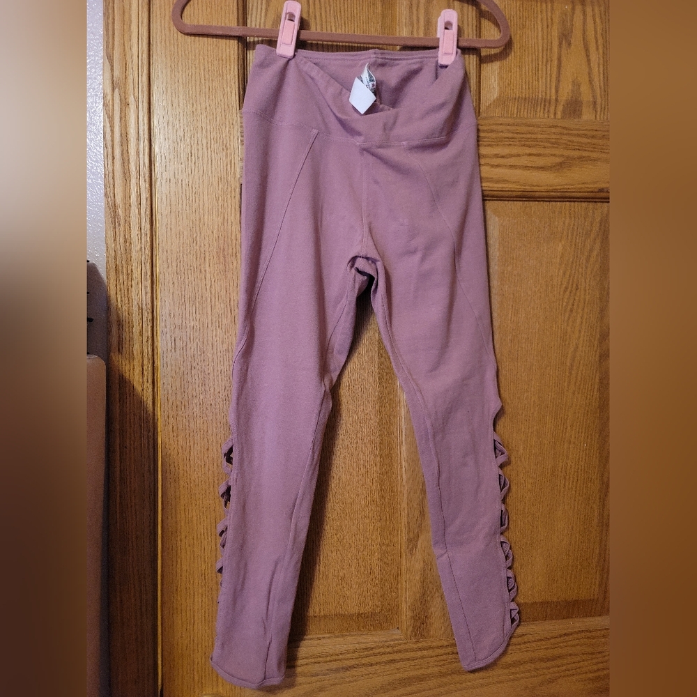 Hard Tail X Side Ankle Cotton Yoga Leggings